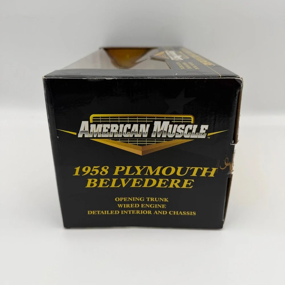 ERTL 1958 Plymouth Belvedere Teal American Muscle Limited Edition Diecast 1:18